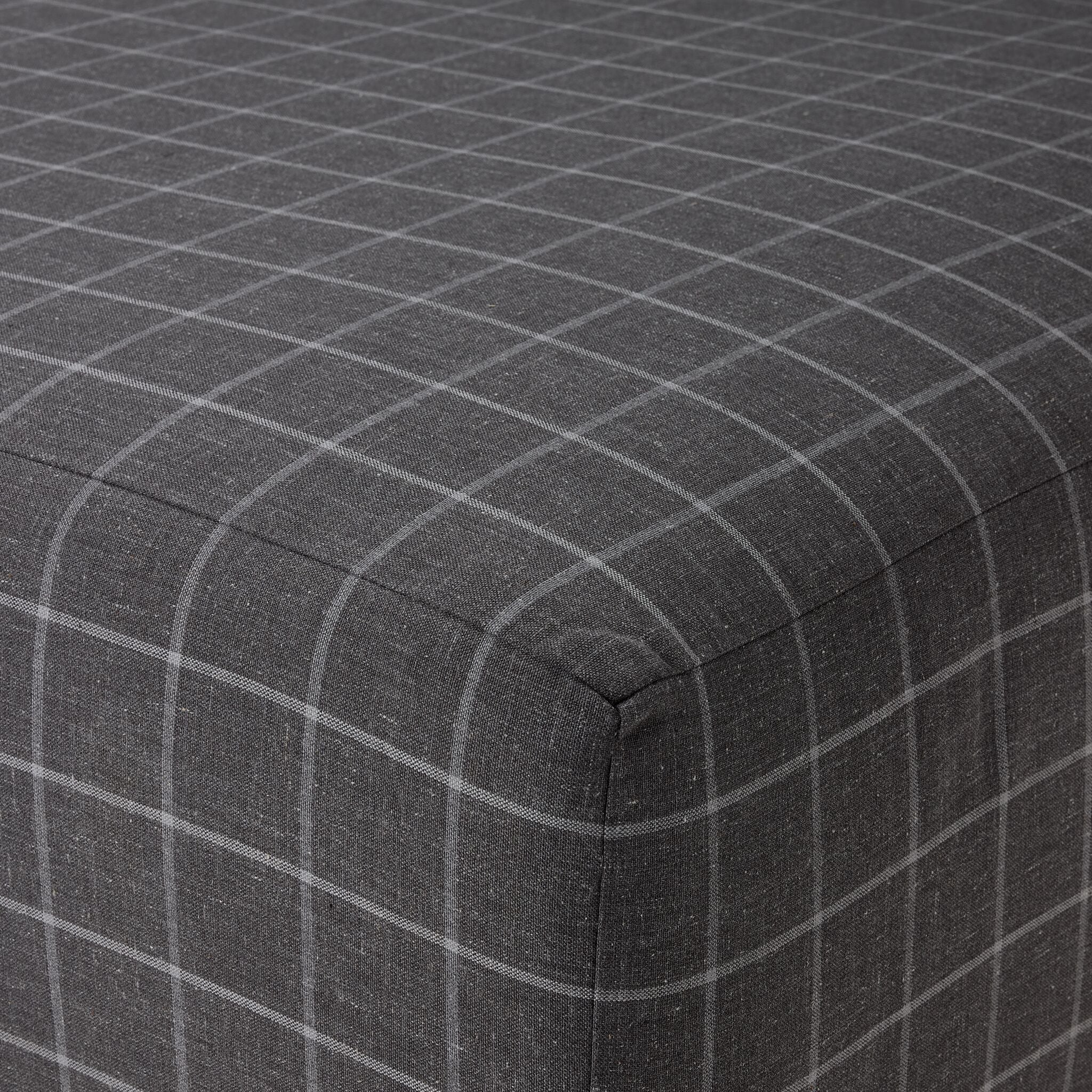 Lewiston Ottoman - Charcoal