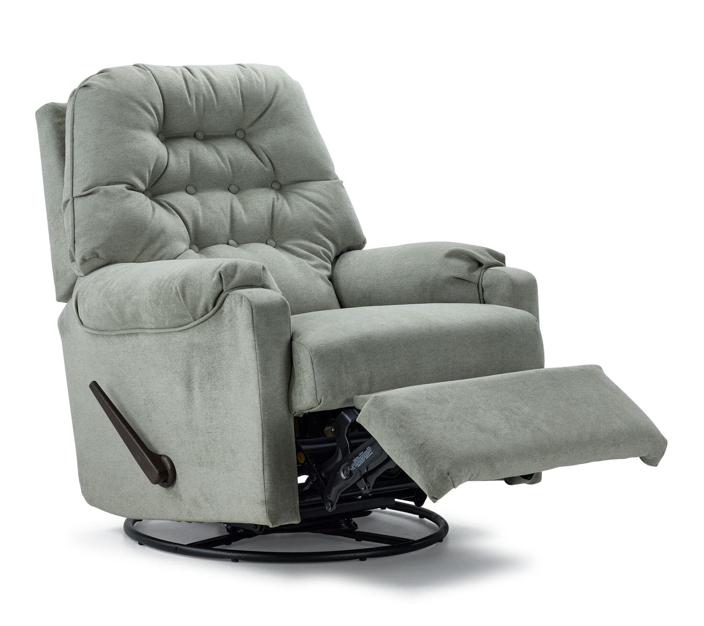 Lily Swivel Glider Recliner - Slate Green