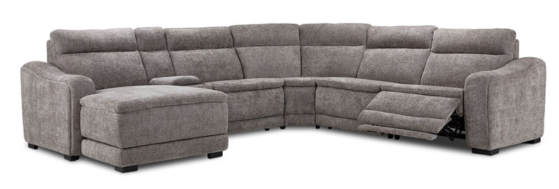 Madison 6-Piece Dual Power Reclining Sectional with Left-Facing
