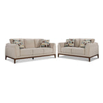 Madrid Sofa and Loveseat Set - Beige