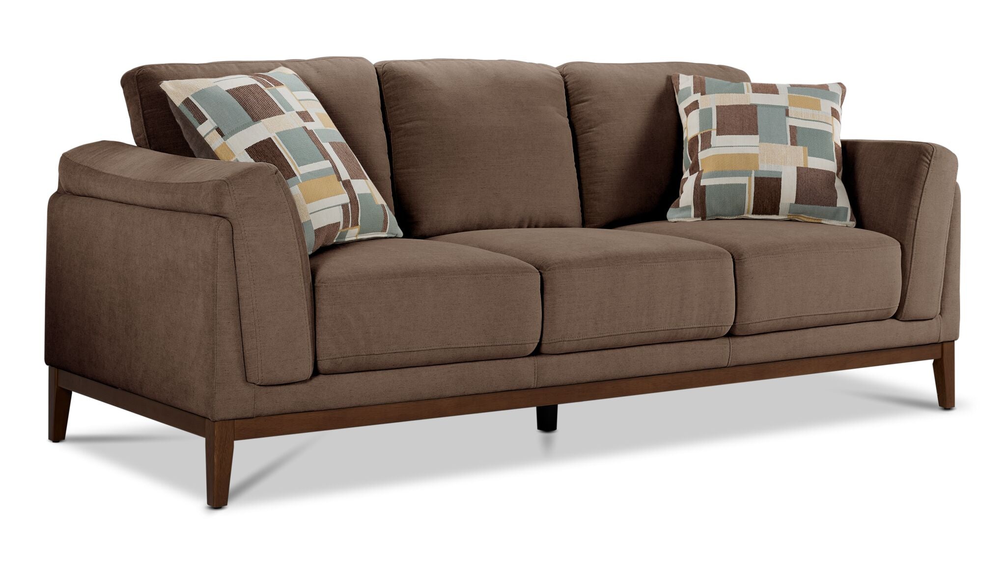 Madrid Sofa and Chair Set - Dark Brown