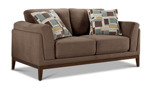 Madrid Loveseat - Dark Brown
