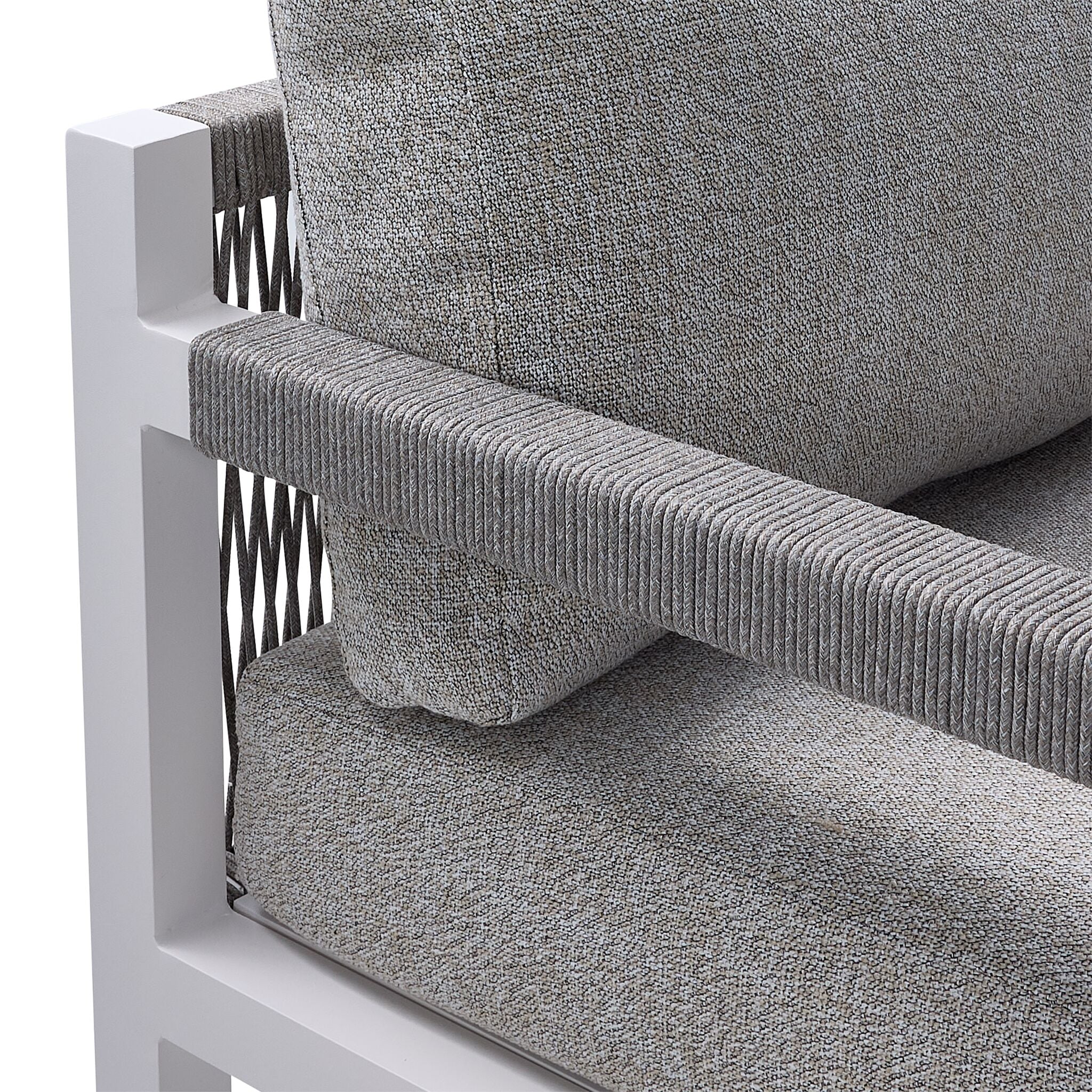 Malibu Outdoor Lounge Chair - White, Grey