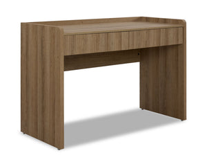 Malina Fluted Desk - Light Natural Oak