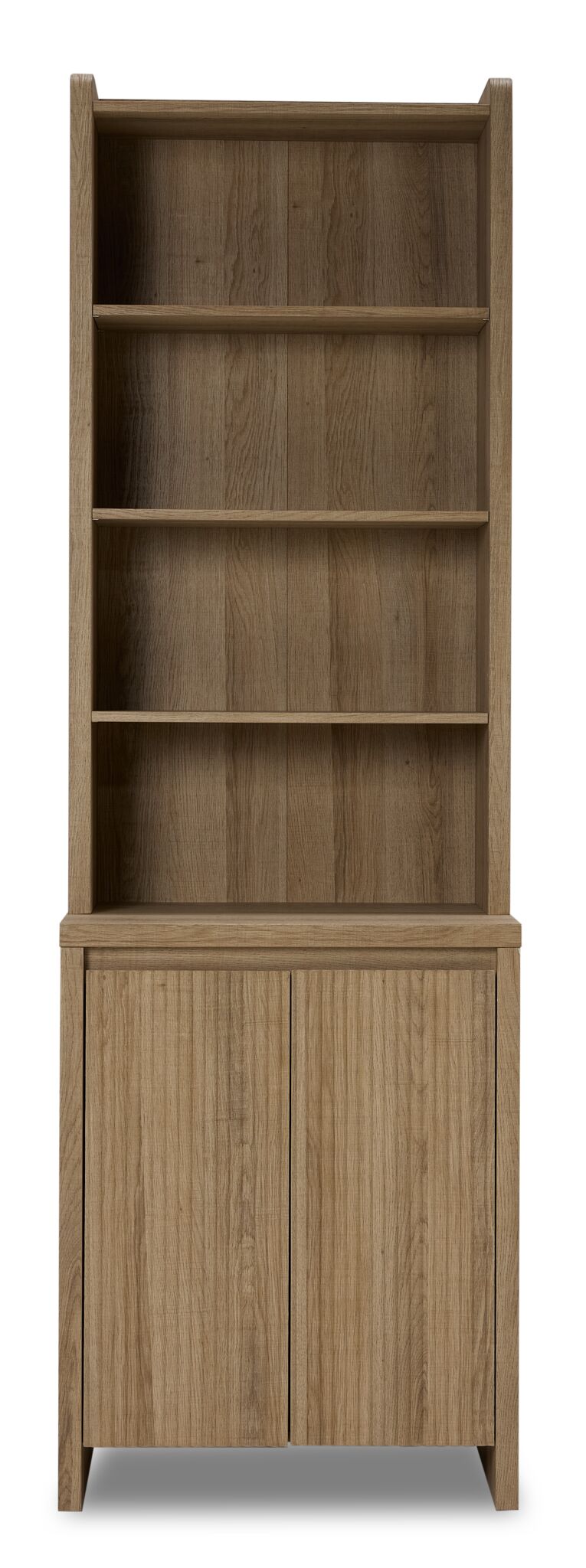 Malina Fluted Bookcase - Light Natural Oak