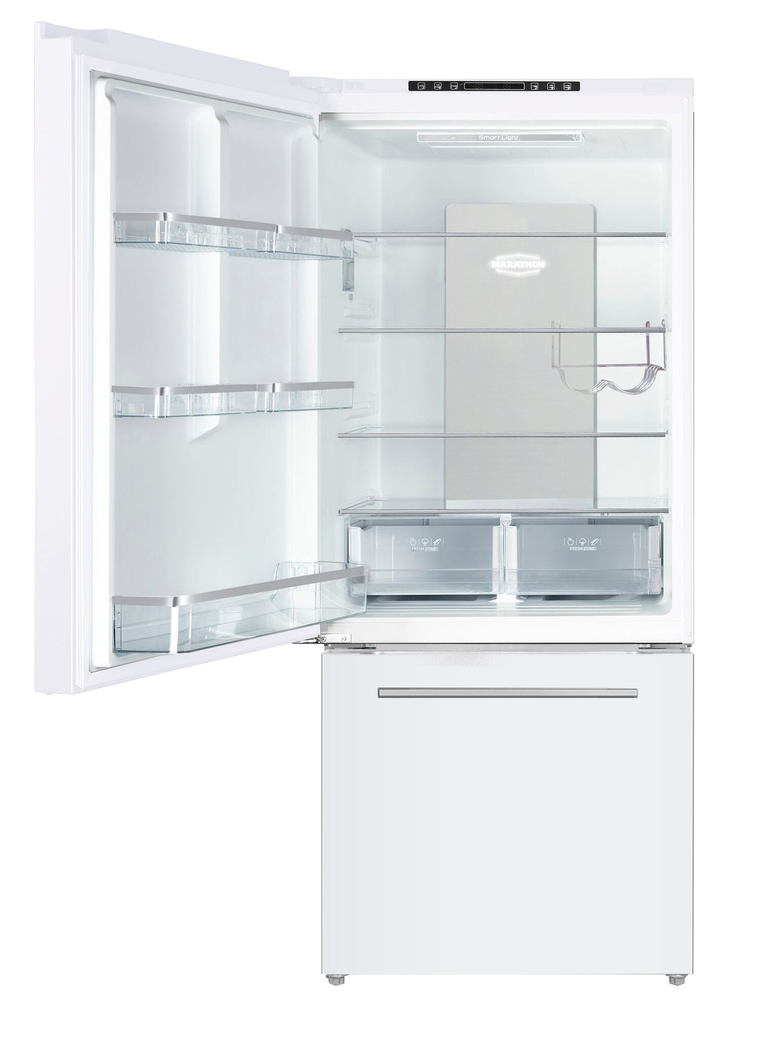 Marathon 30" 18 Cu. Ft. White Bottom-Freezer Refrigerator - MFF179WBM-LH