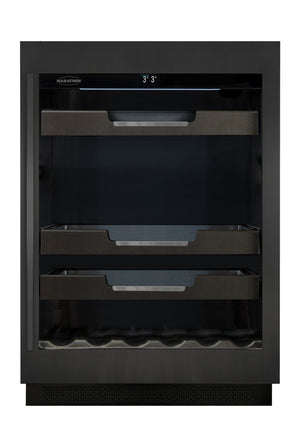 Marathon 24" Single-Zone Black Steel Beverage Cooler – M4-100BLS