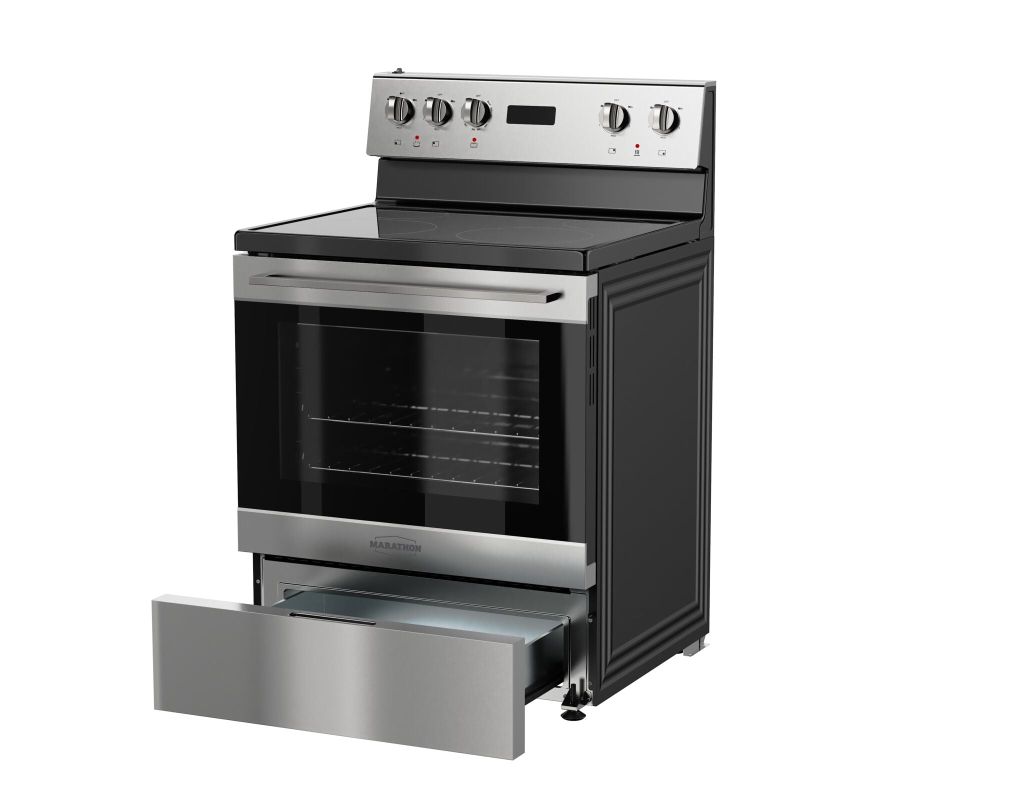 Marathon 30" Stainless Steel Smooth Top Electric Range - MER3070SS