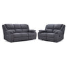 Marlow Reclining Sofa and Loveseat Set - Charcoal