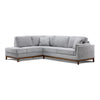 Marquis 2-Piece Sectional with Left Facing Chaise - Grey