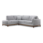 Marquis 2-Piece Sectional with Left Facing Chaise - Grey