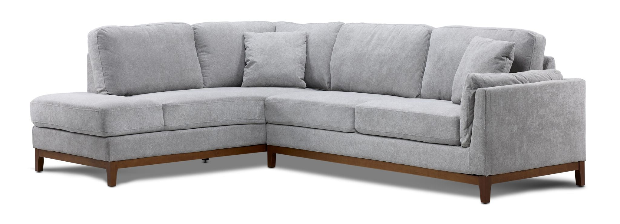 Marquis 2-Piece Sectional with Left Facing Chaise - Grey