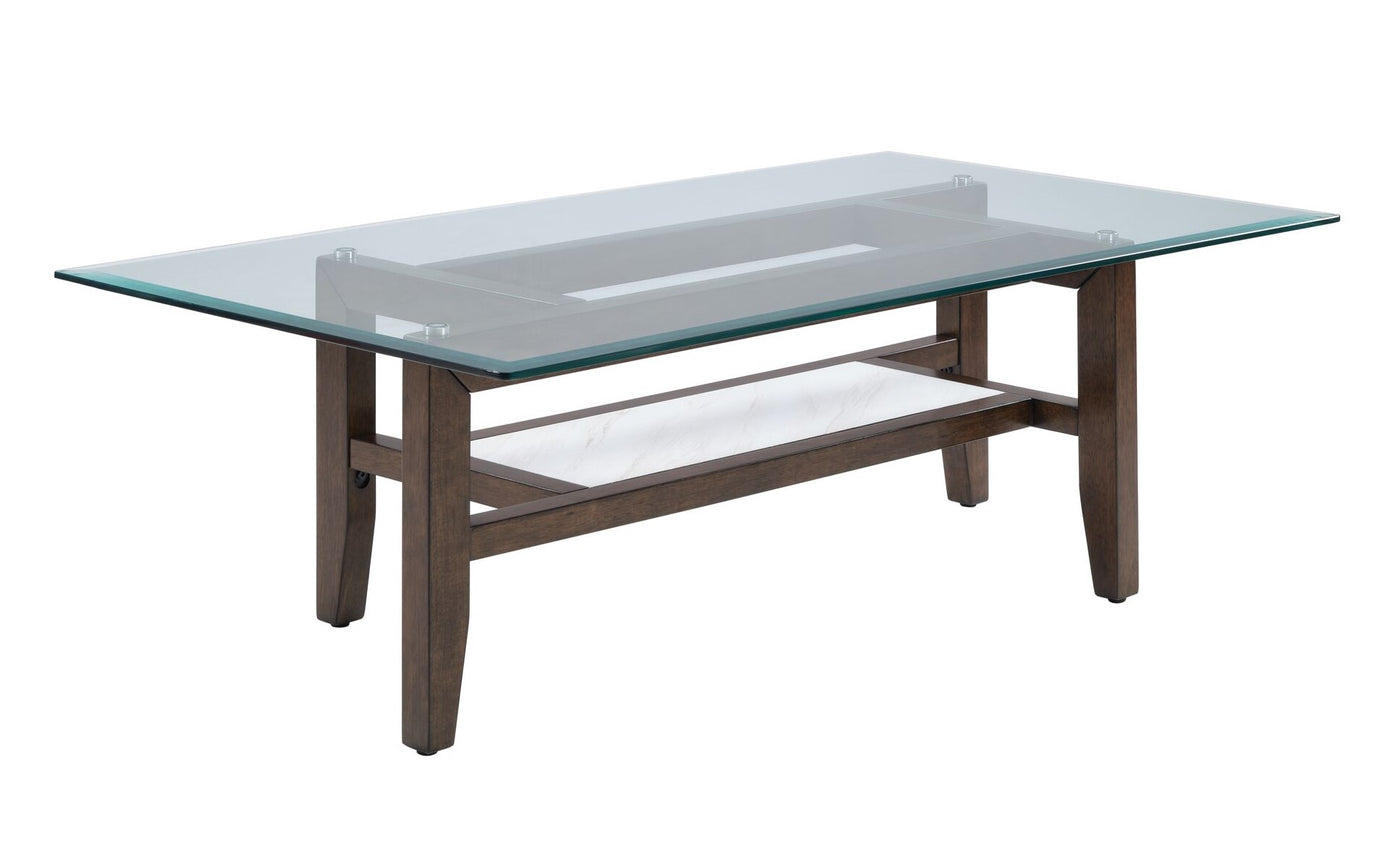 Mars 48" Coffee Table - Dark Brown