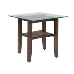 Mars 24" End Table - Dark Brown
