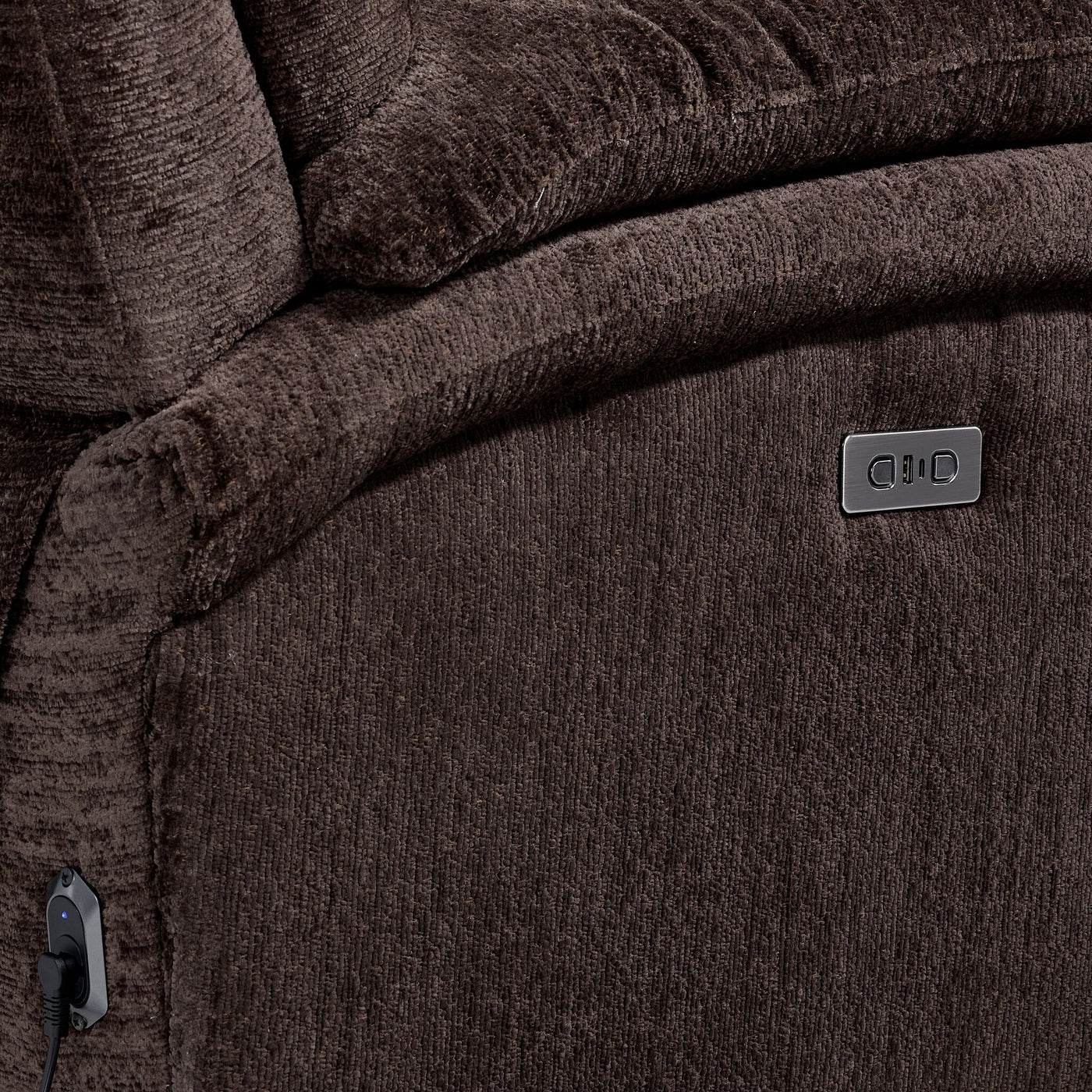 Maxwell 6-Piece Power Reclining Sectional with Console- Brown