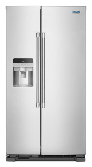 Maytag 36" 24.5 Cu. Ft. Fingerprint Resistant Stainless Steel Side-by-Side Refrigerator - MSS25C4MGZ
