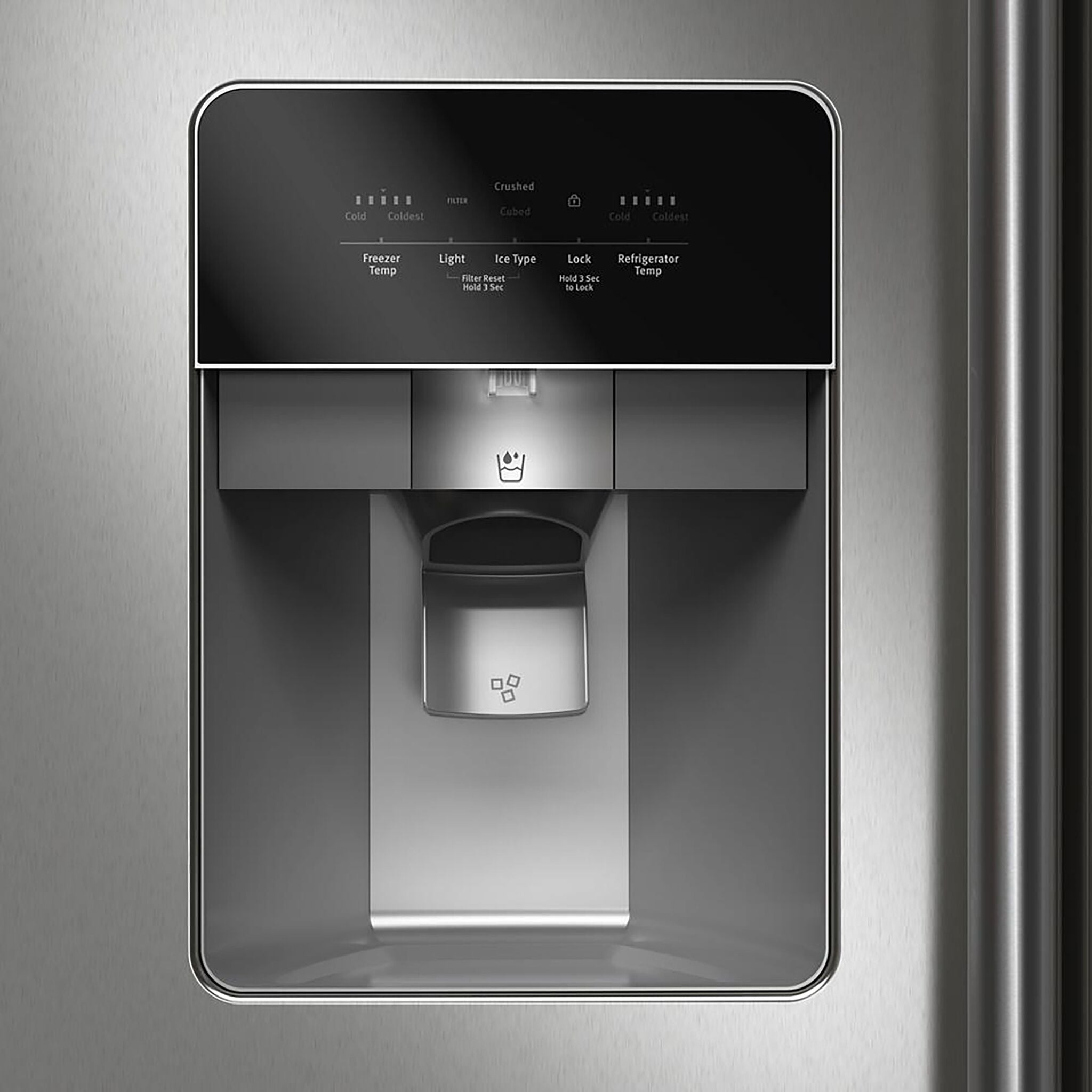 Maytag 35.5" 24.5 Cu. Ft. Fingerprint Resistant Stainless Steel Side-by-Side Refrigerator - MRSF4036PZ