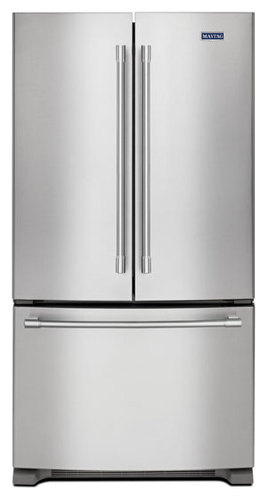 Maytag Fingerprint Resistant Stainless Steel 32.63" French Door Refrigerator (22.10 Cu Ft) - MRFF5033PZ