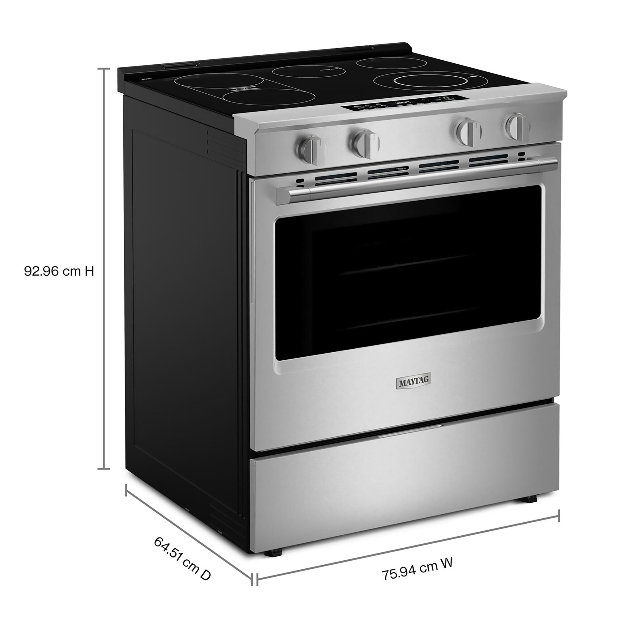 Maytag Fingerprint Resistant Stainless Steel Slide-In Electric Range (5.3 cu.ft.) - YMSES7030SZ