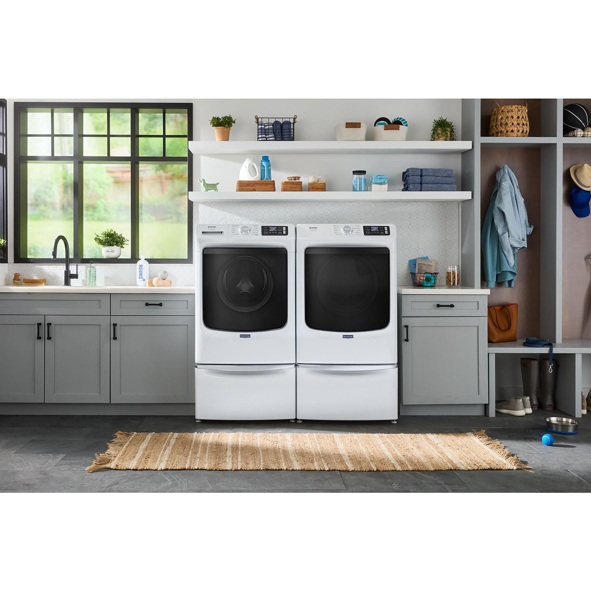 Maytag White Electric Dryer with Pet Pro (7.4 Cu.Ft.) - YMED7020RW