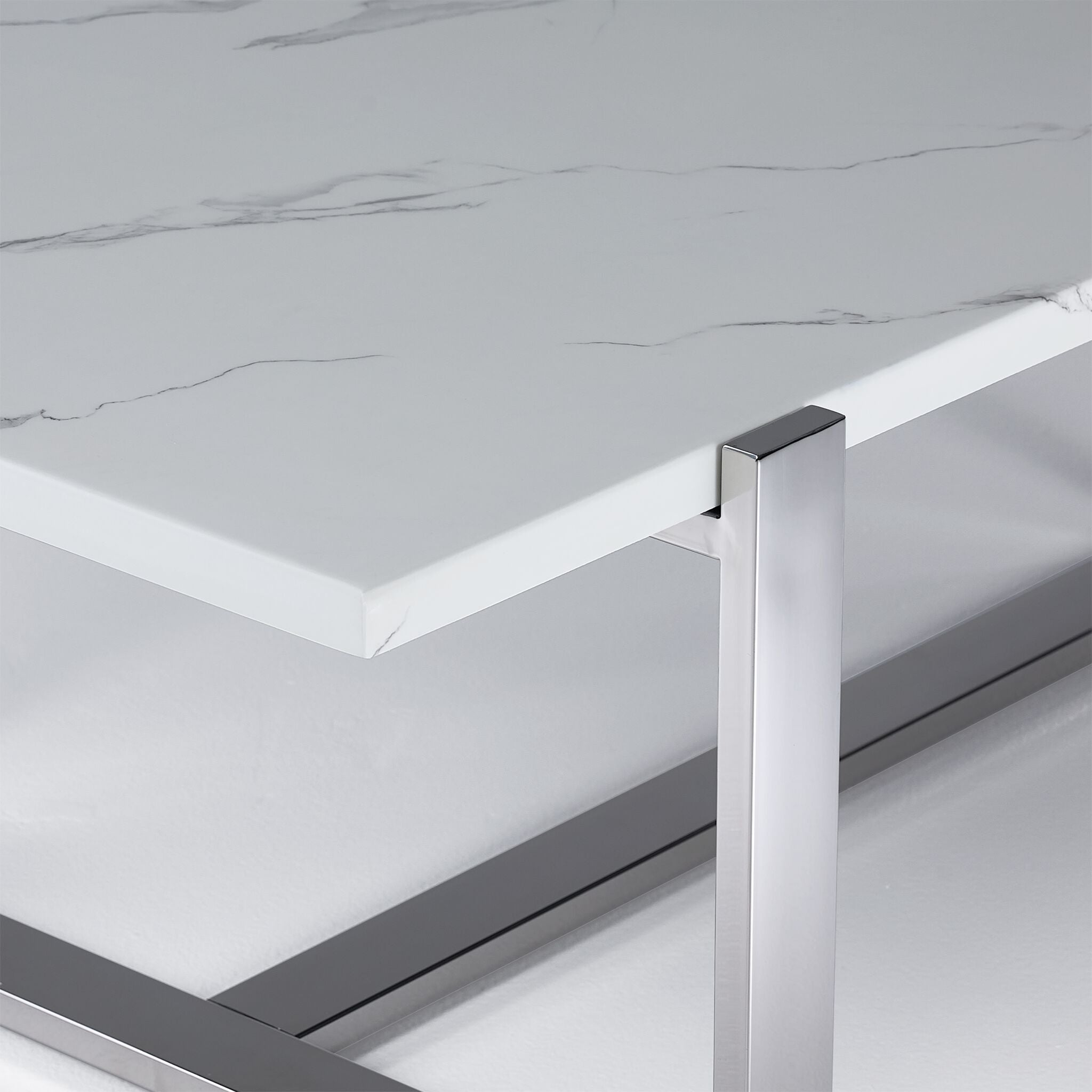 Memphis 48" Coffee Table - White