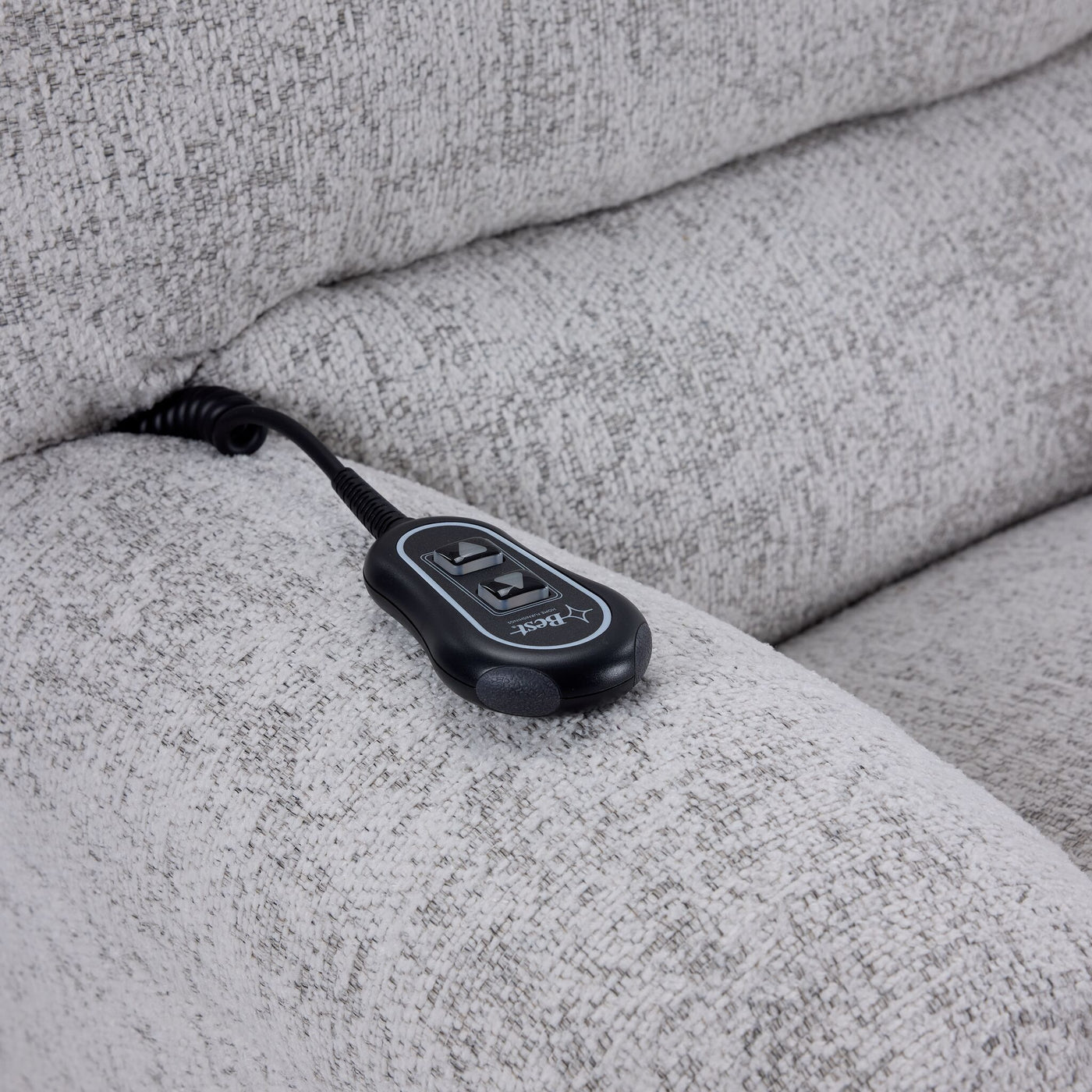 Mia Power Rocker Recliner - White Pepper