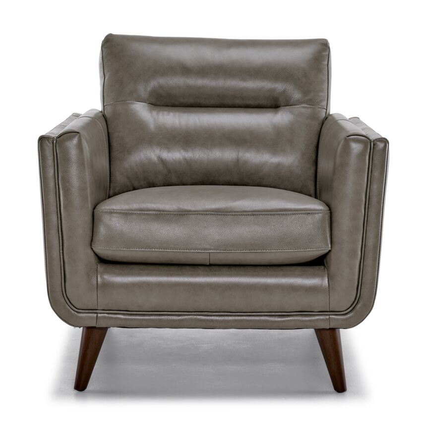 Miguel Leather Chair - Stone