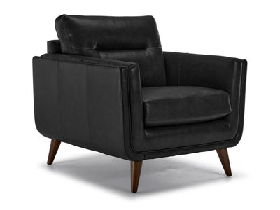 Miguel Leather Chair - Black