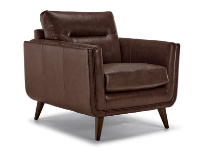 Miguel Leather Chair - Cobblestone
