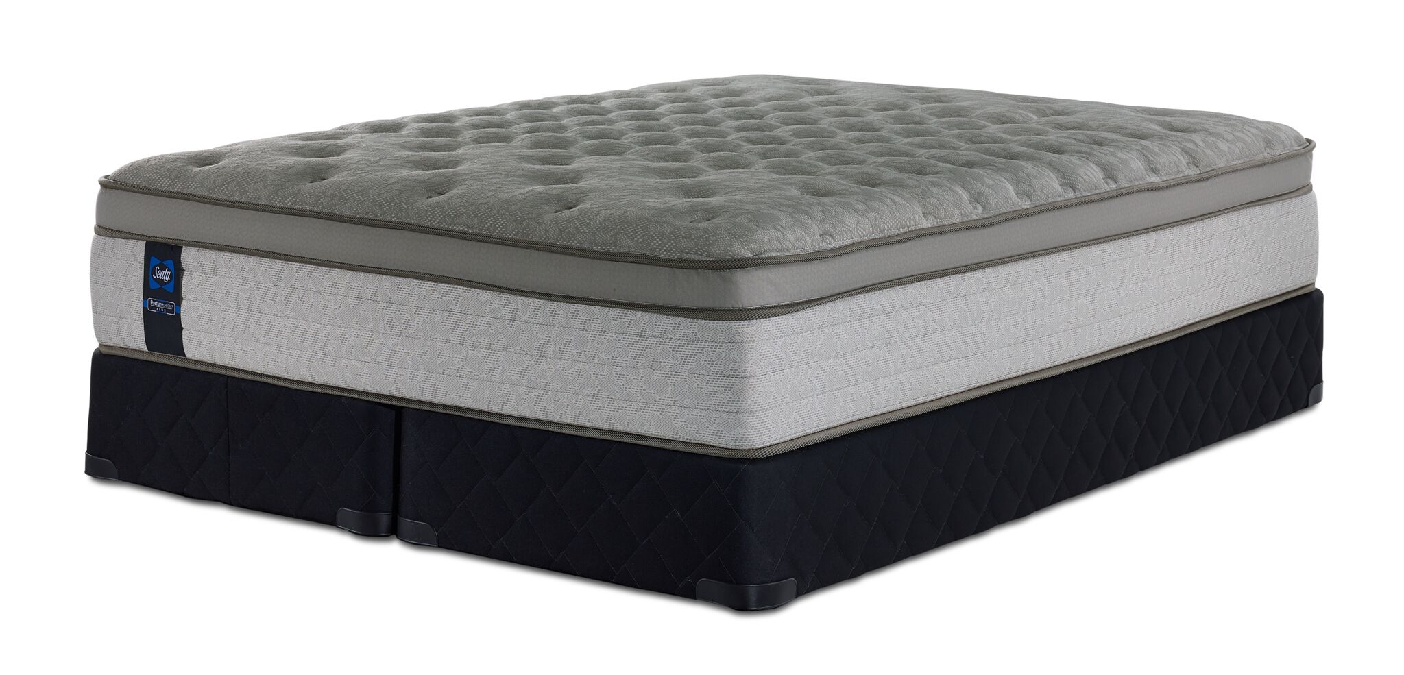 Sealy Posturepedic® Plus Sterling Hera Plush Euro Top Queen Mattress and Split Boxspring Set