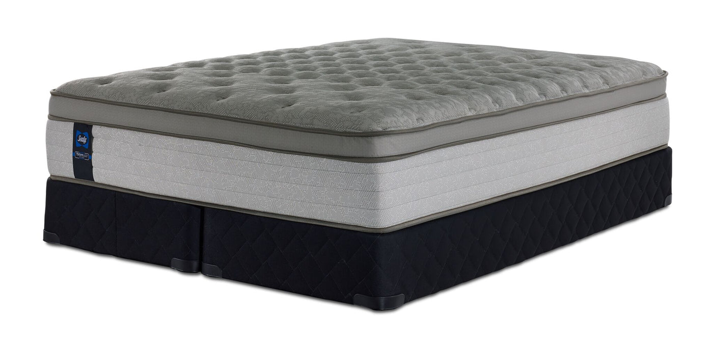 Sealy Posturepedic® Plus Sterling Milana II Luxury Plush Eurotop Queen Mattress and Split Boxspring Set