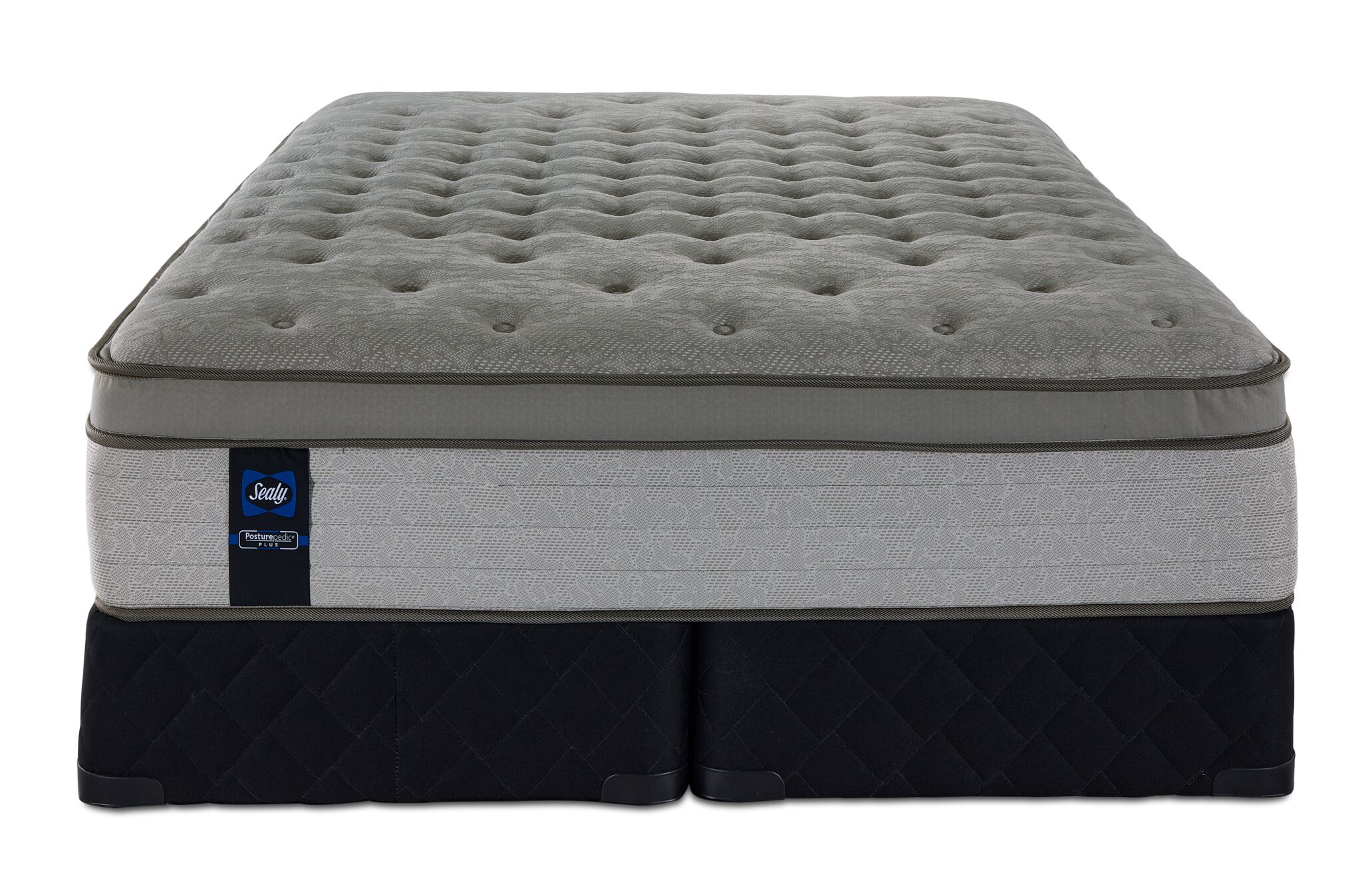 Sealy Posturepedic® Plus Sterling Hera Plush Euro Top King Mattress and Split Boxspring Set