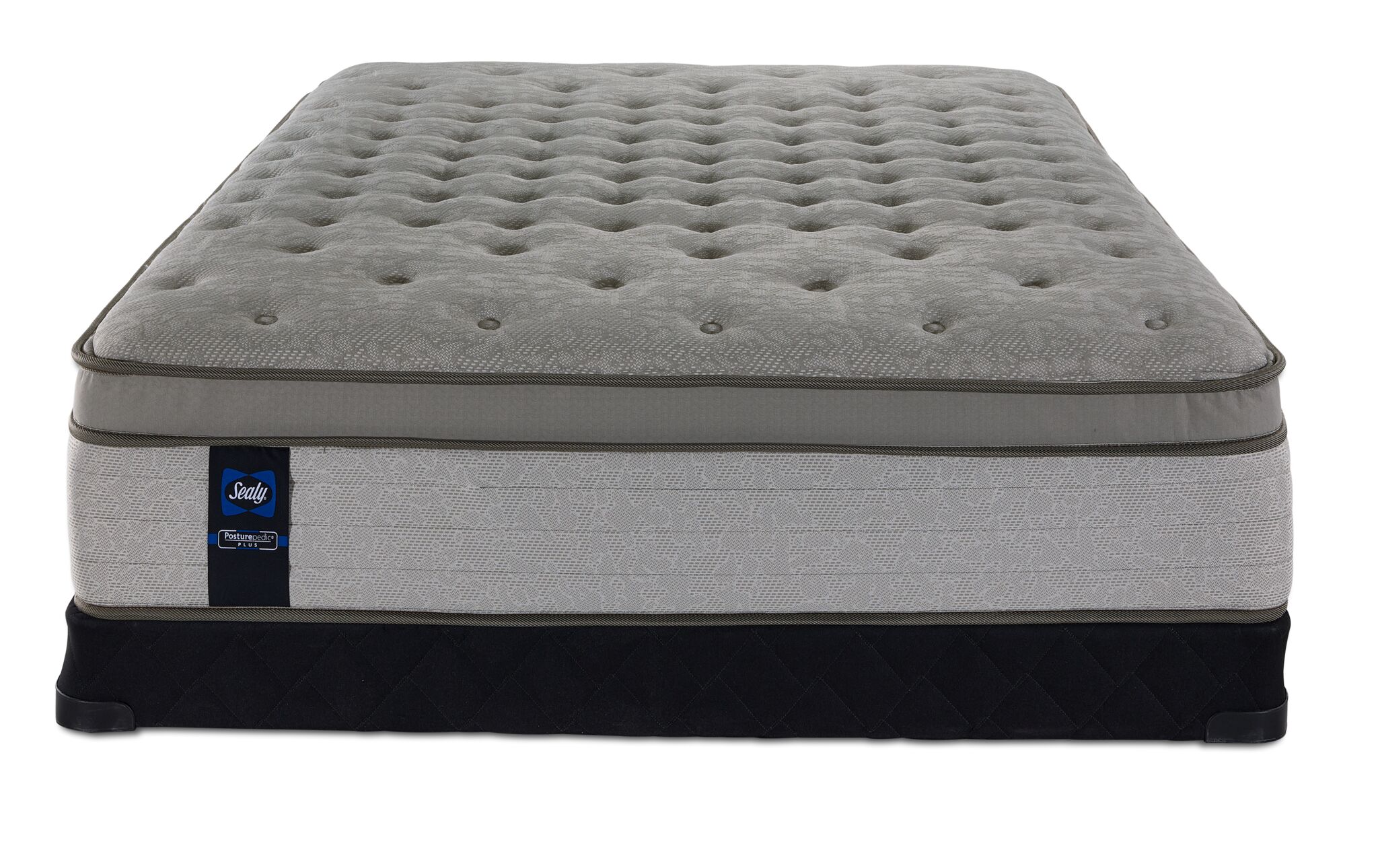 Sealy Posturepedic® Plus Sterling Hera Plush Euro Top Full Mattress and Low Profile Boxspring Set
