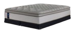 Sealy Posturepedic® Plus Sterling Milana II Luxury Plush Eurotop Queen Mattress and Low Profile Split Boxspring Set