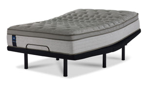 Sealy Posturepedic® Plus Sterling Milana II Luxury Plush Eurotop Queen Mattress and L2 Motion Pro Adjustable Base