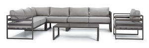 Milos 6 - Piece Outdoor Sectional - Grey