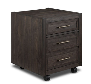 Modern Edge Filing Cabinet - Dark Grey