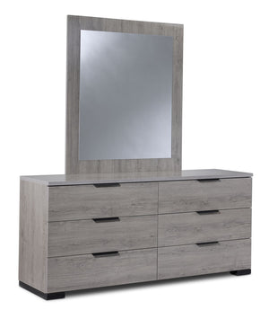 Monaco 6-Drawer Dresser - Grey