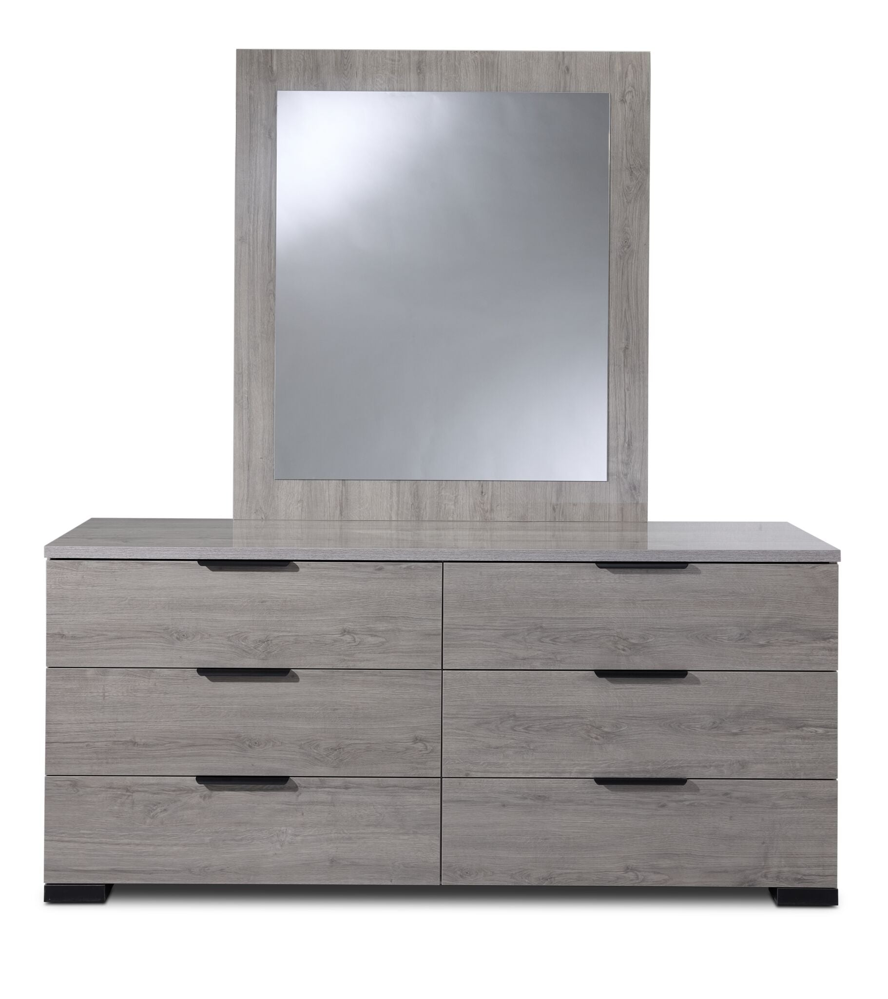 In Full Bloom - Monaco 6-Drawer Dresser - Grey