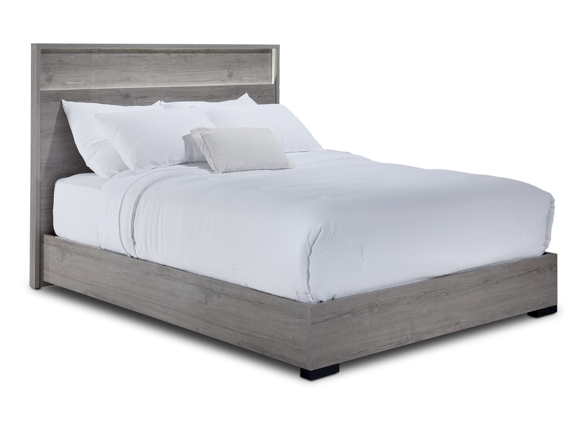 Monaco 3 - Piece King Bed - Grey