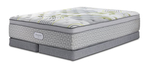 Beautyrest Max Moon Euro Top Plush Queen Mattress and Low Profile Split Boxspring Set