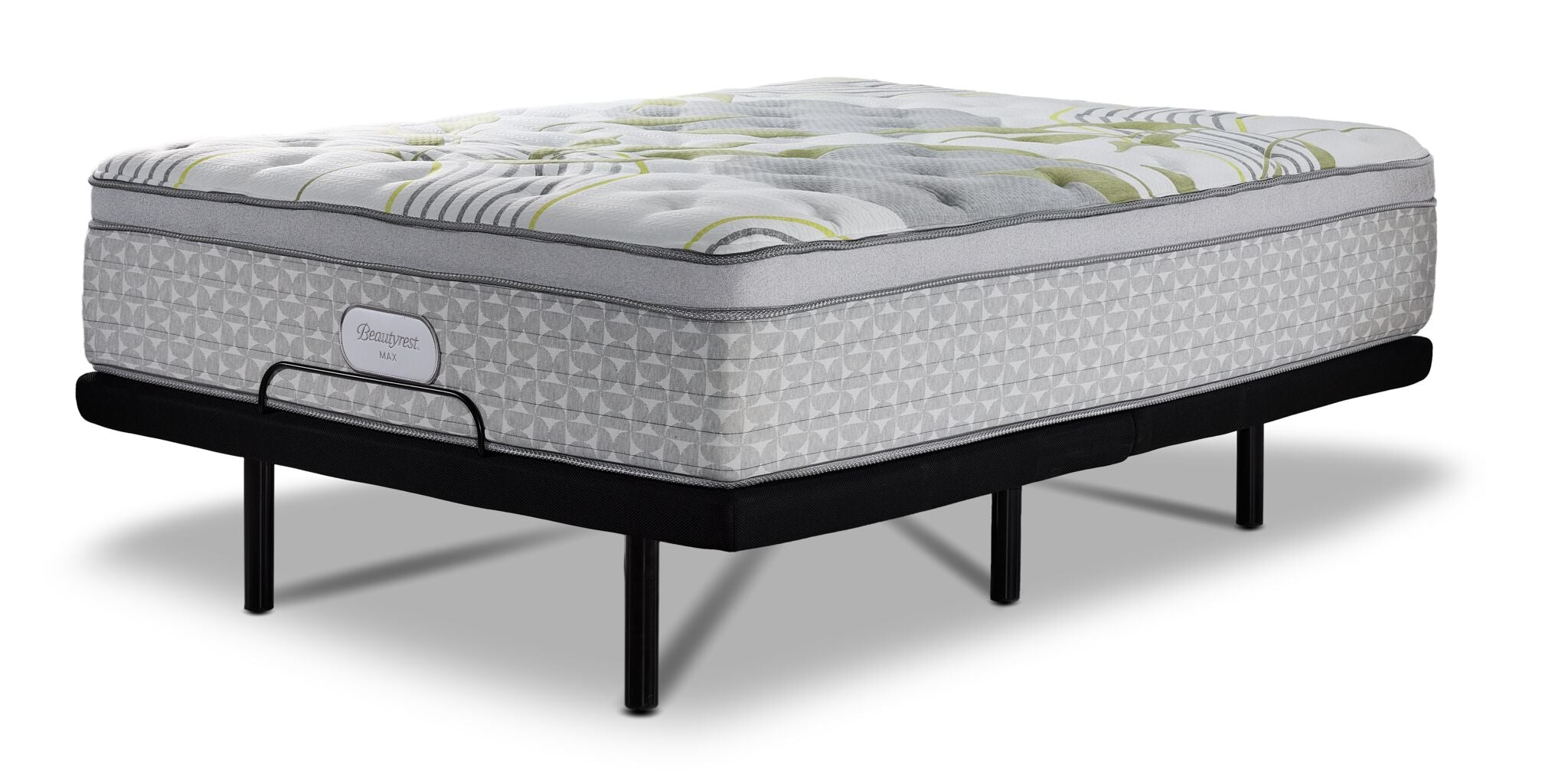 Beautyrest Max Moon Euro Top Plush Twin XL Mattress and L2 Motion Pro Adjustable Base