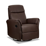 Morgan Swivel Glider Recliner - Dark Brown