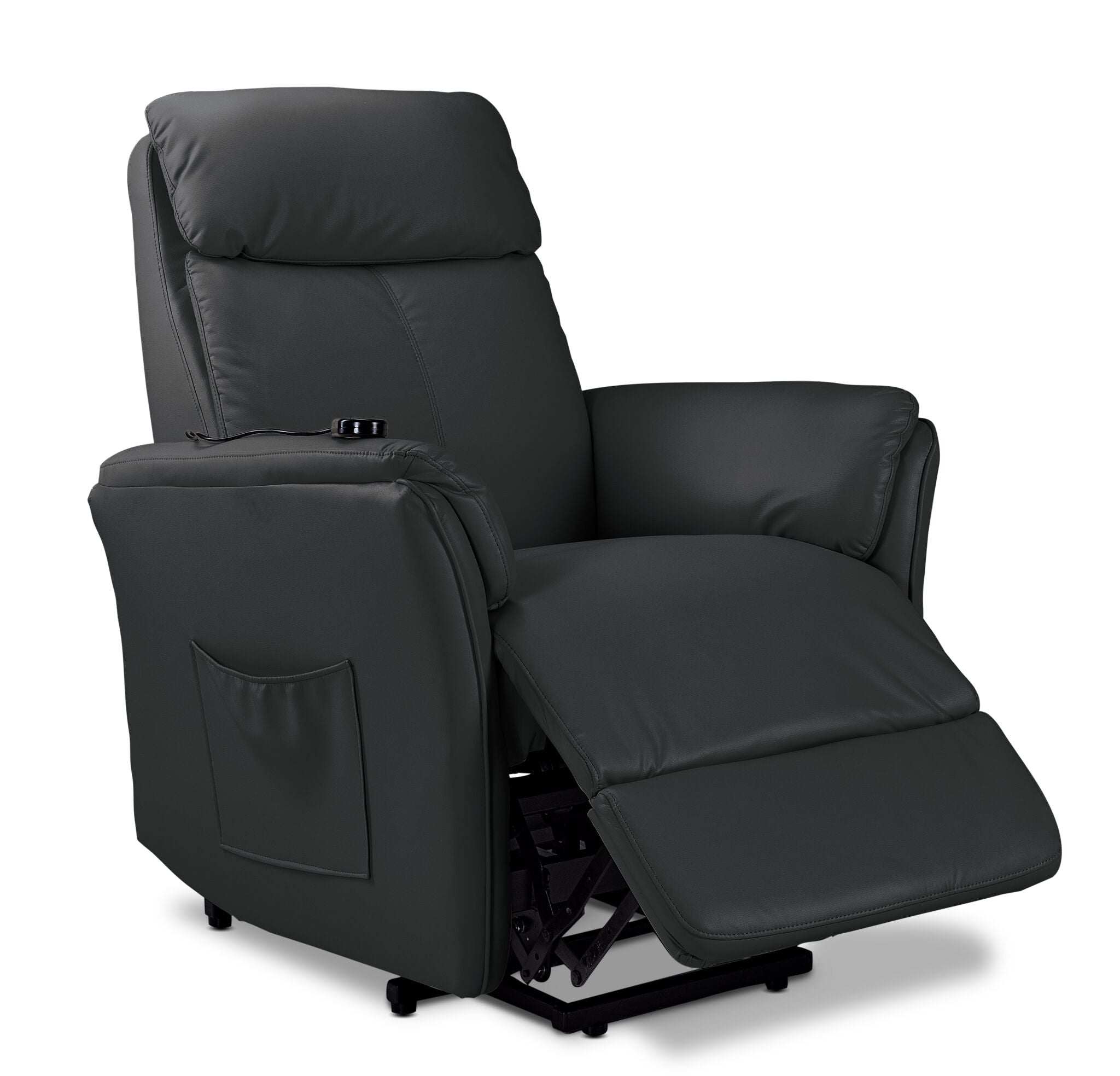 Morgan Power Lift Recliner - Dark Grey