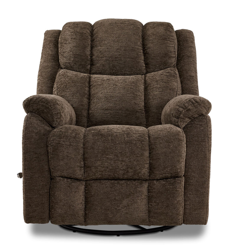 Morocco Swivel Recliner - Brown | Leon's