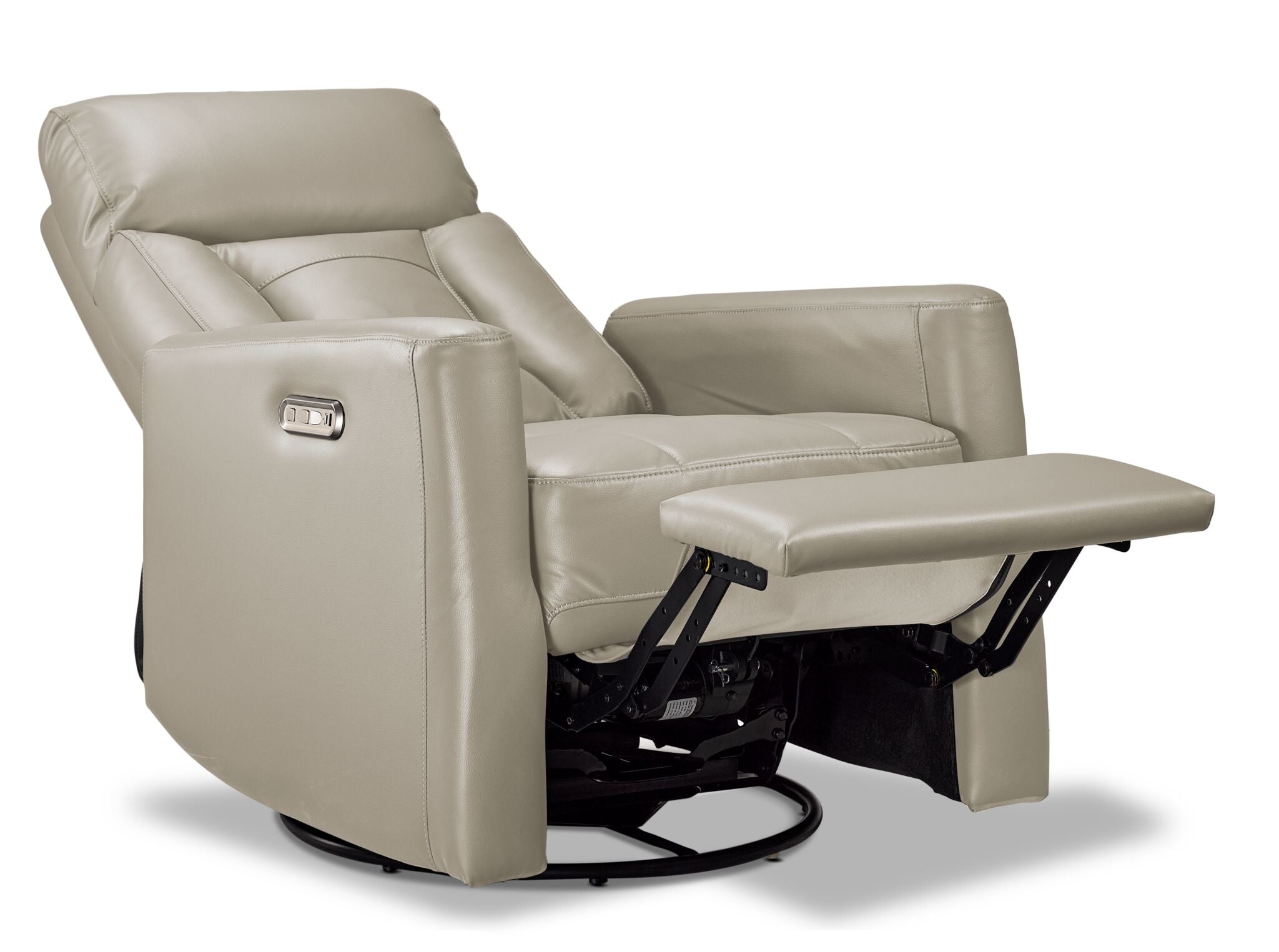 Mustang Swivel Glider Power Recliner - Taupe