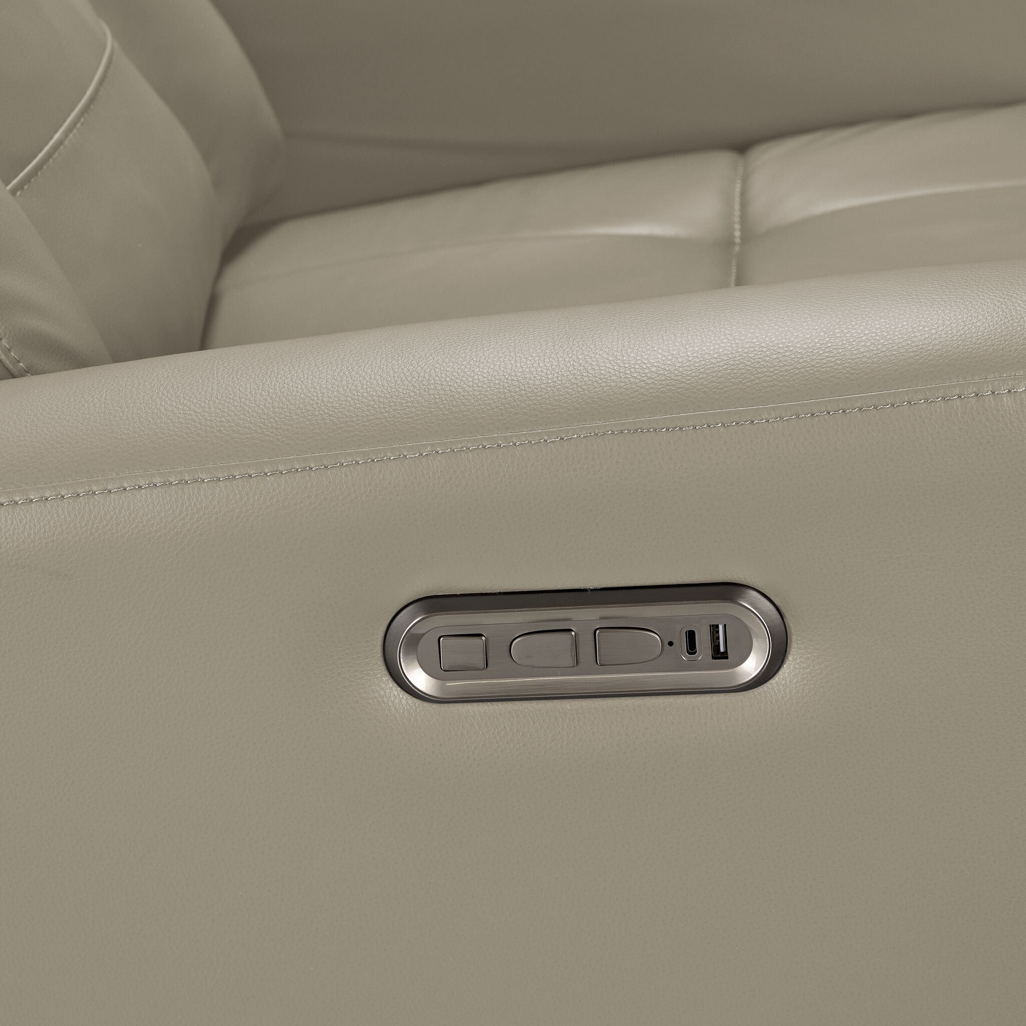 Mustang Swivel Glider Power Recliner - Taupe