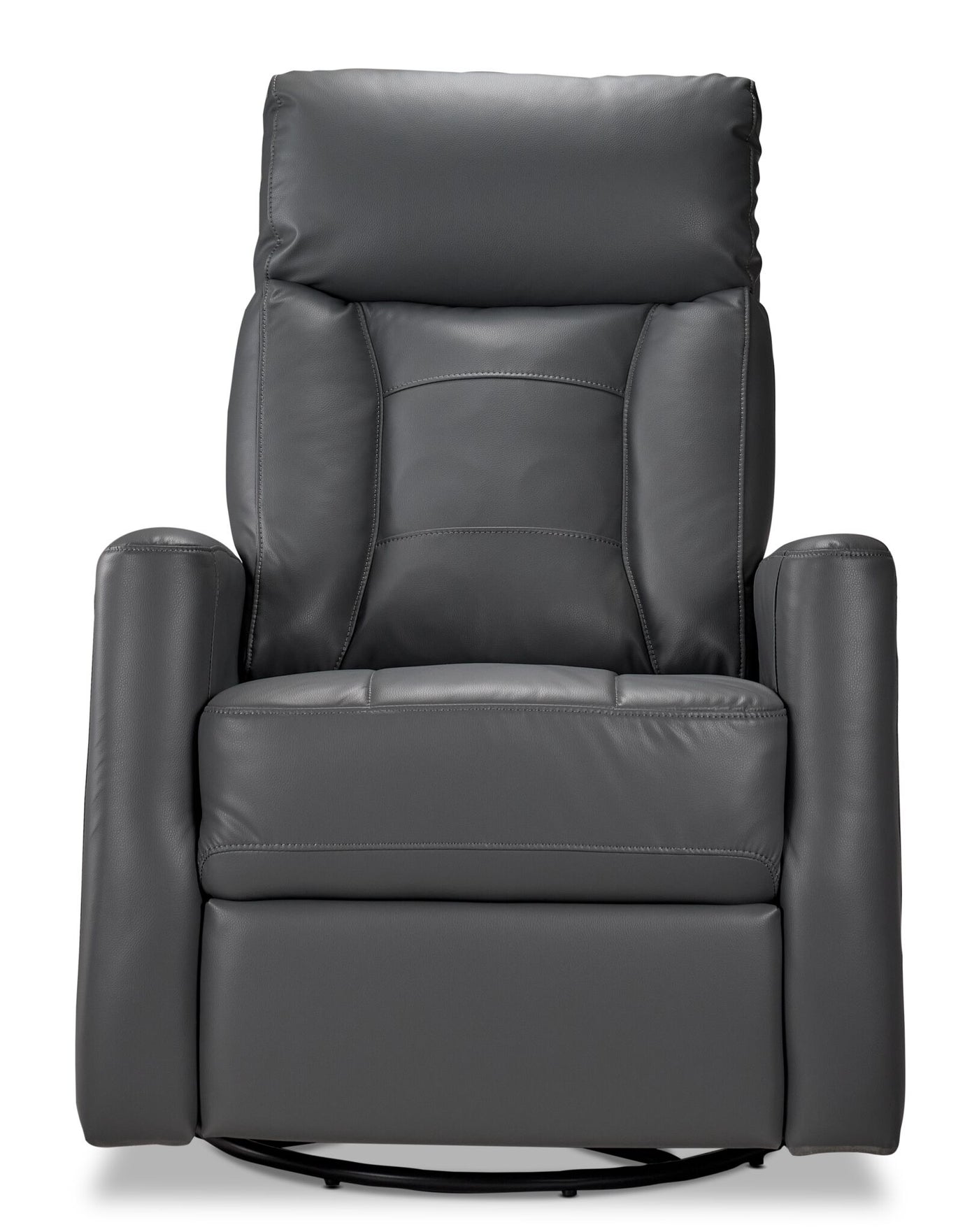 Mustang Swivel Glider Power Recliner - Dark Grey