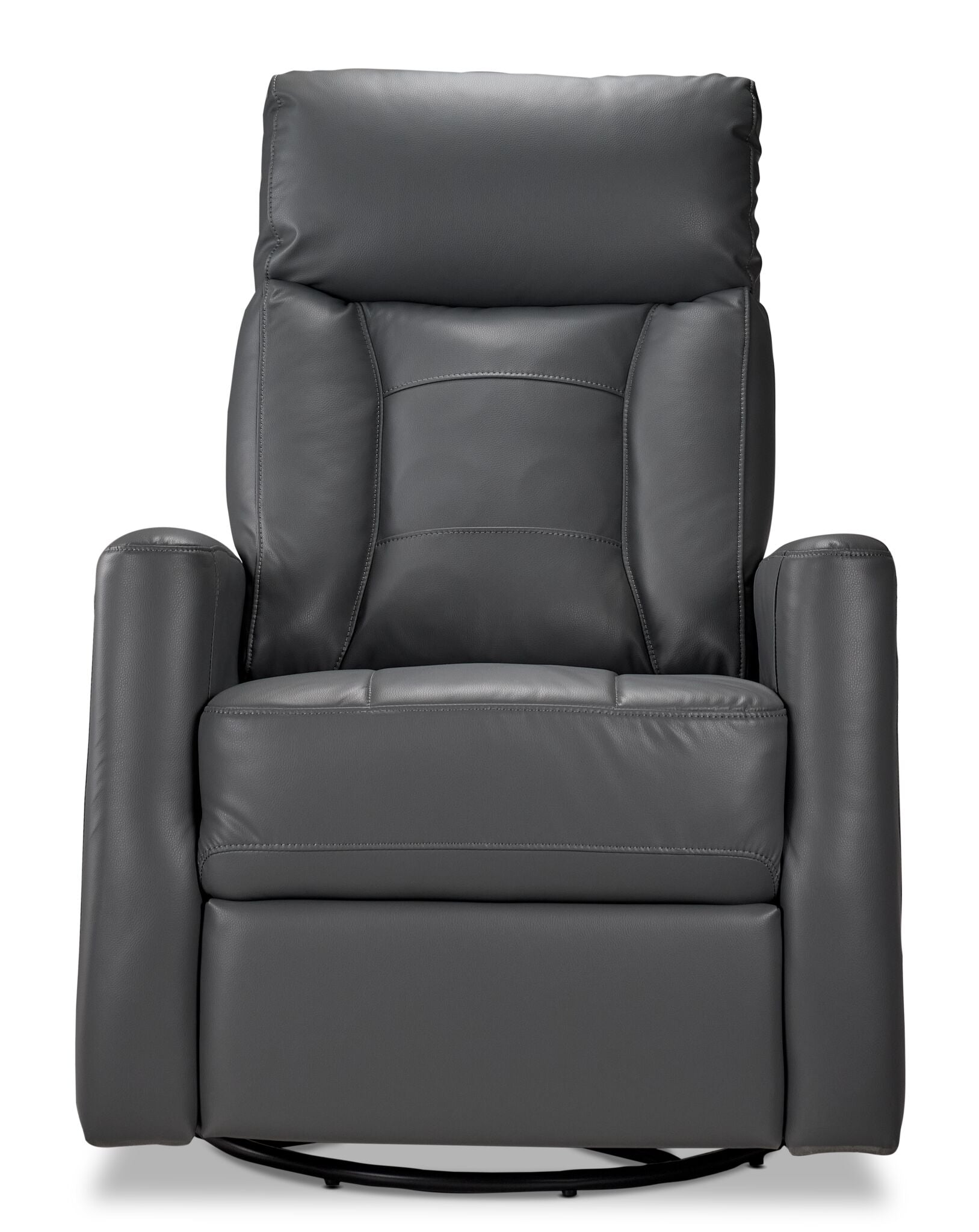 Mustang Swivel Glider Power Recliner - Dark Grey