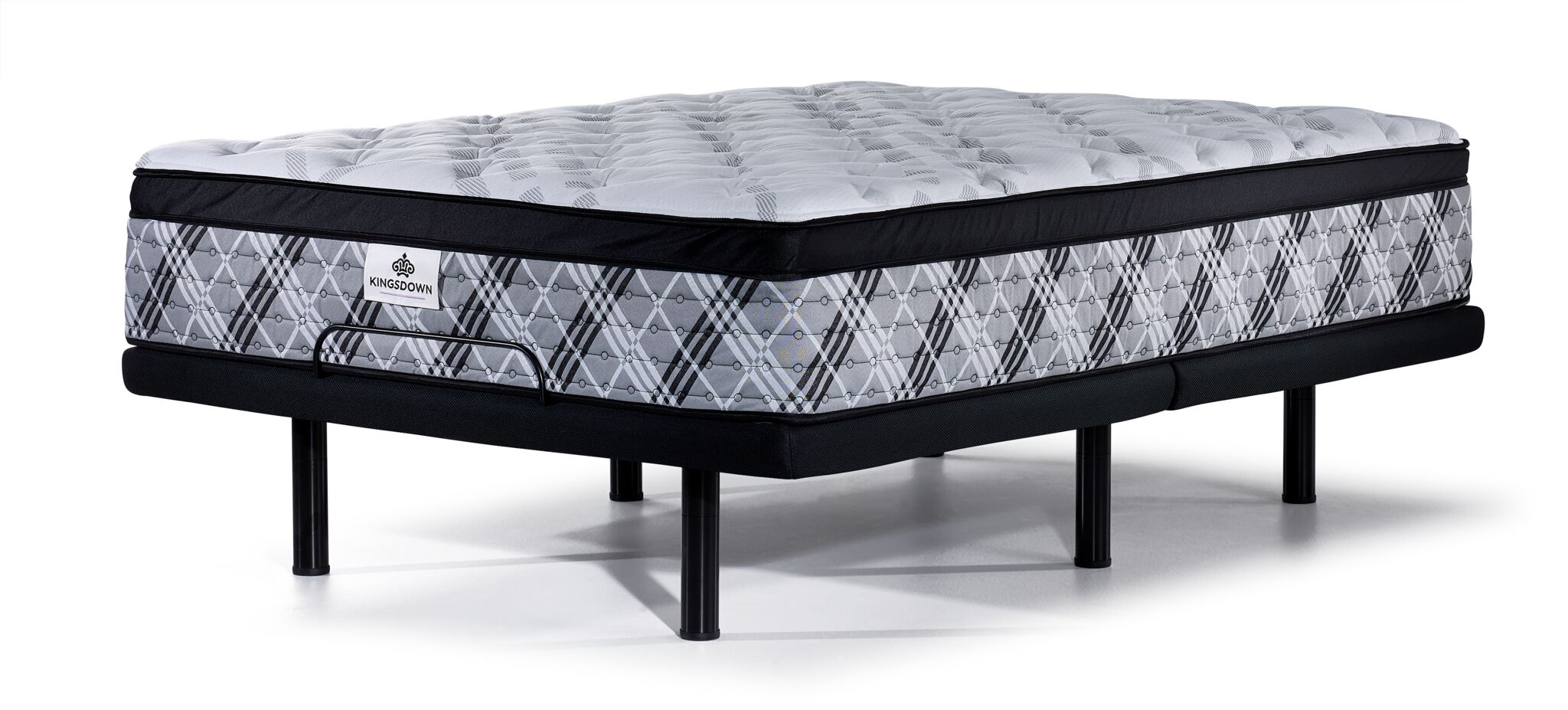 Kingsdown Natasha Plush Full Mattress and L2 Motion Pro Adjustable Base